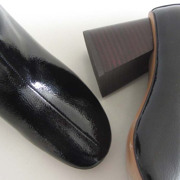 new CELINE Phoebe Philo patent ankle boots 38 8 US Italy - Picture 8 of 9